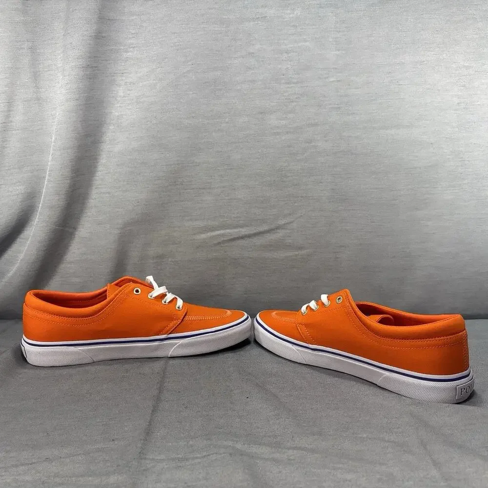 Polo‎ Ralph Lauren Faxon X Sailing Orange Royal Pp Men’s Size 9 Low-top Canvas